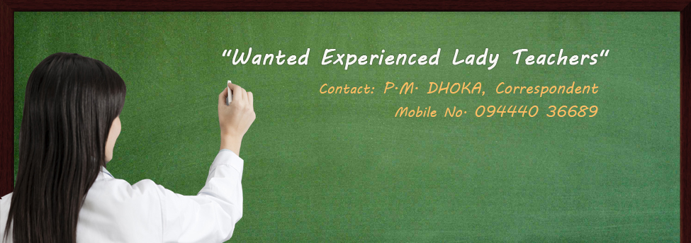 Wanted A Lady Teacher
